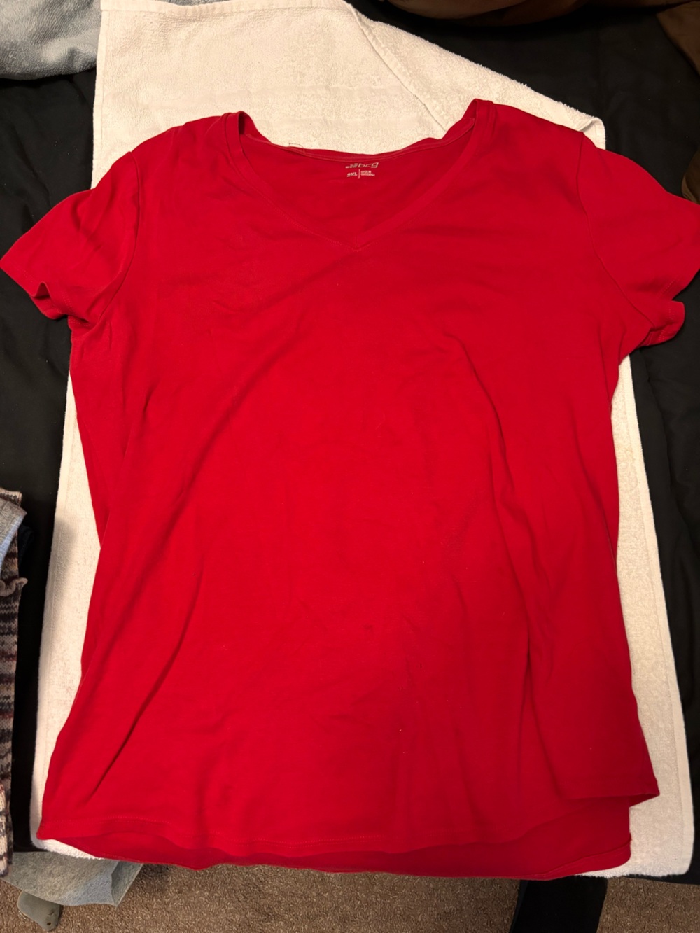 bcg Women's Bright Red Short Sleeve Crew Tee